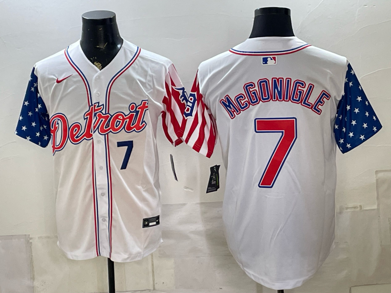 Men Detroit Tigers #7 Mcgonigle white Nike 2026 MLB Jersey 0722039->detroit tigers->MLB Jersey